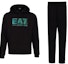 Buy EMPORIO ARMANI EA7 FW22 Black Logo Hoodie and Sweatpants Set. 6LPV65-PJ07Z-1200