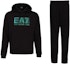 Order EMPORIO ARMANI EA7 FW22 Black Logo Hoodie and Sweatpants Set. 6LPV65-PJ07Z-1200