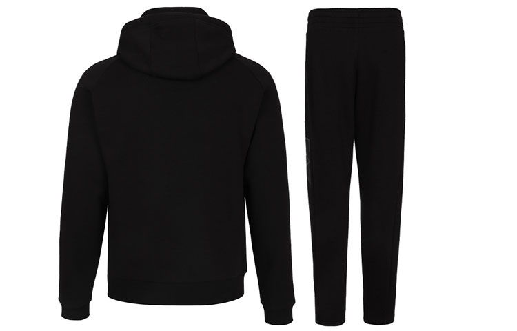 Lookbook EMPORIO ARMANI EA7 FW22  Black Logo Hoodie and Sweatpants Set. 6LPV65-PJ07Z-1200