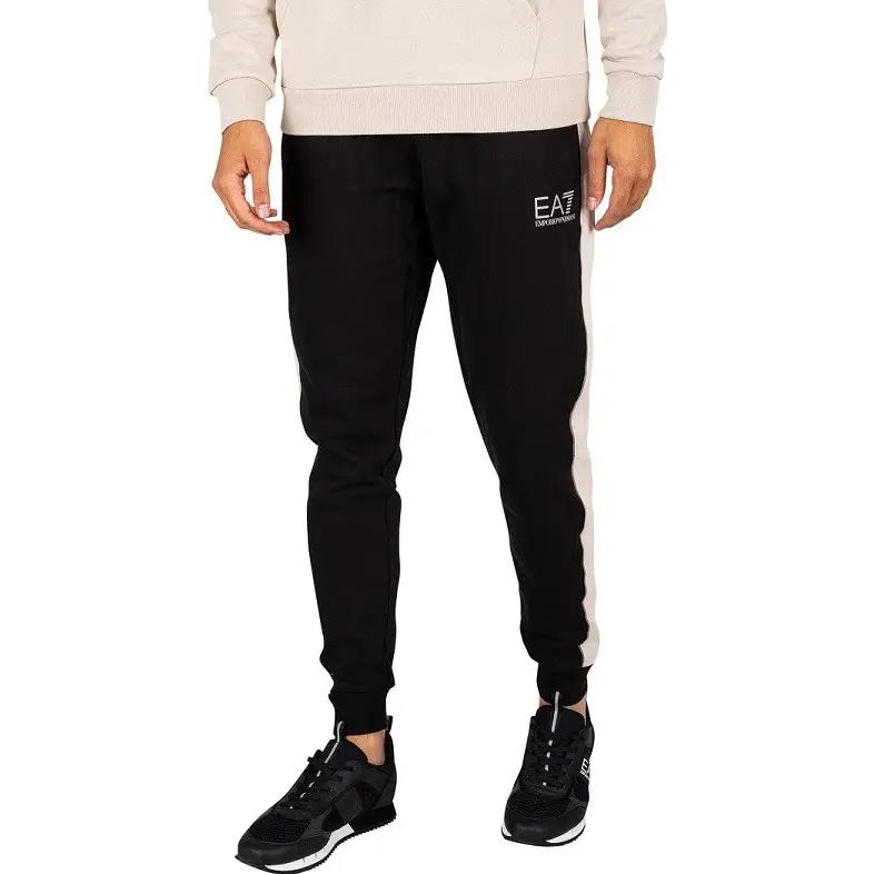 Purchase EMPORIO ARMANI EA7 FW22  Black Logo Jogger Pants with Drawstring. 6LPP60-PJ07Z-0200