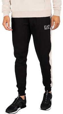 EMPORIO ARMANI EA7 FW22 Black Logo Jogger Pants with Drawstring. 6LPP60-PJ07Z-0200 Purchase EMPORIO ARMANI EA7 FW22 Black Logo Jogger Pants with Drawstring. 6LPP60-PJ07Z-0200