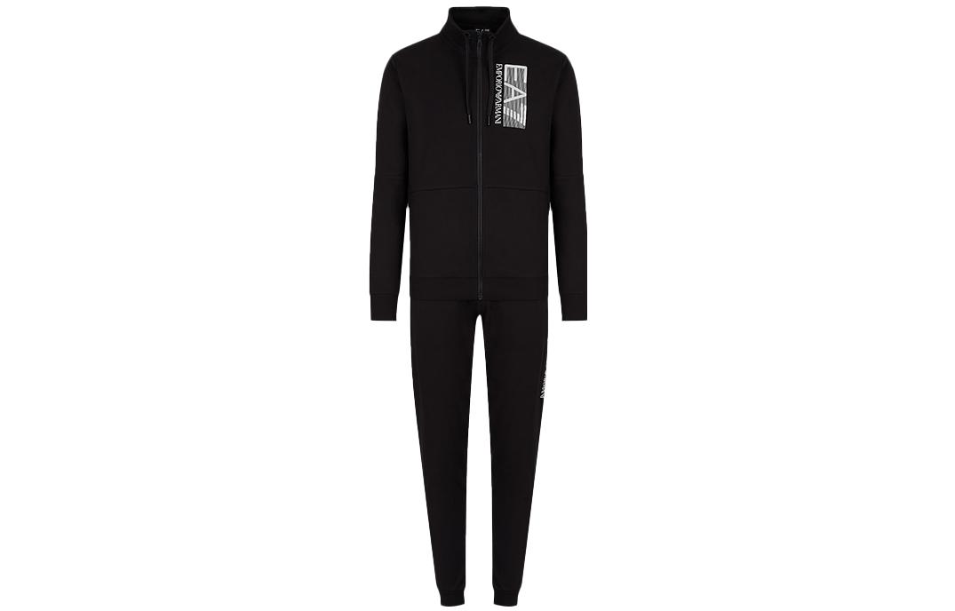 Buy Chándal Negro EMPORIO ARMANI EA7 FW22 con Logo, Cremallera y Joggers. 6LPV57-PJ05Z-0200