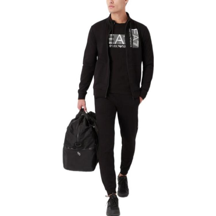 Purchase Chándal Negro EMPORIO ARMANI EA7 FW22 con Logo, Cremallera y Joggers. 6LPV57-PJ05Z-0200