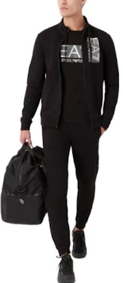 Chándal Negro EMPORIO ARMANI EA7 FW22 con Logo, Cremallera y Joggers. 6LPV57-PJ05Z-0200 Purchase Chándal Negro EMPORIO ARMANI EA7 FW22 con Logo, Cremallera y Joggers. 6LPV57-PJ05Z-0200