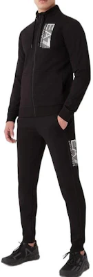 Chándal Negro EMPORIO ARMANI EA7 FW22 con Logo, Cremallera y Joggers. 6LPV57-PJ05Z-0200 Details for Chándal Negro EMPORIO ARMANI EA7 FW22 con Logo, Cremallera y Joggers. 6LPV57-PJ05Z-0200