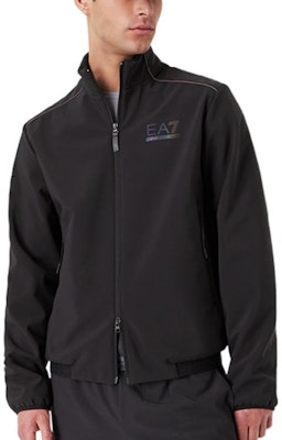 Emporio Armani EA7 FW22 Black Minimalist Full-Zip Jacket. 6LPB29-PNAYZ-1200 Purchase Emporio Armani EA7 FW22 Black Minimalist Full-Zip Jacket. 6LPB29-PNAYZ-1200
