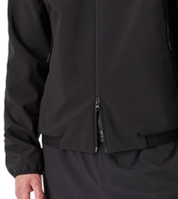 Emporio Armani EA7 FW22 Black Minimalist Full-Zip Jacket. 6LPB29-PNAYZ-1200 Details for Emporio Armani EA7 FW22 Black Minimalist Full-Zip Jacket. 6LPB29-PNAYZ-1200