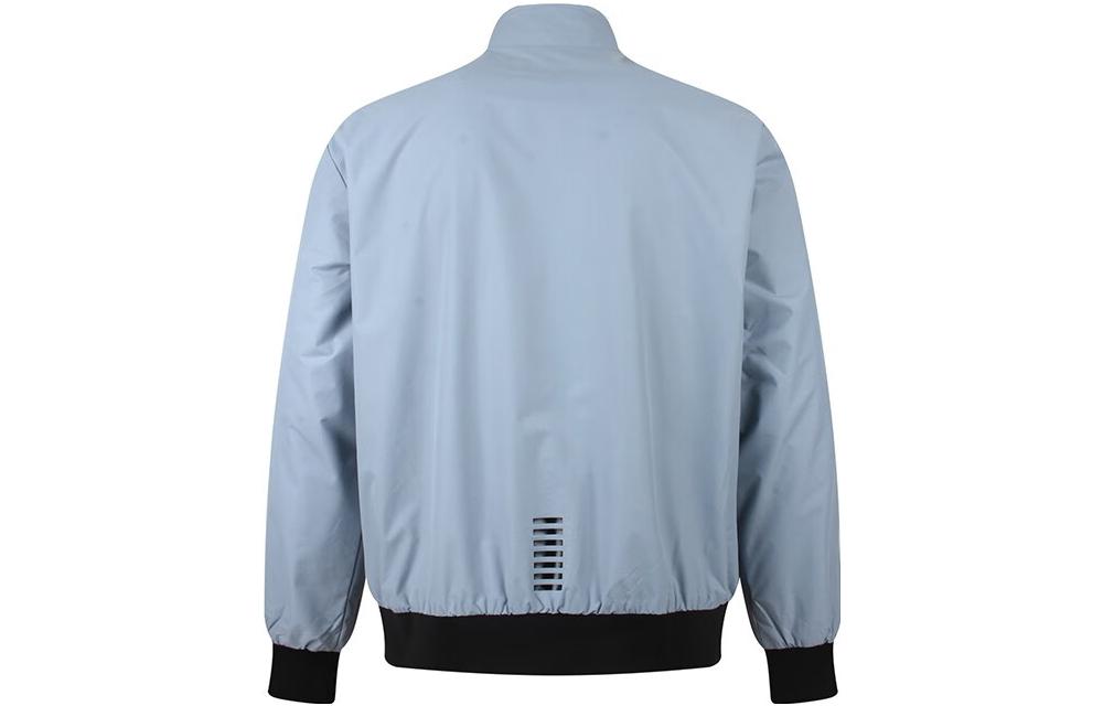 EMPORIO ARMANI EA7 FW22  Blue-Grey Zip-Up Jacket with Logo Print. 6LPB27-PN27Z-1506 圖 3