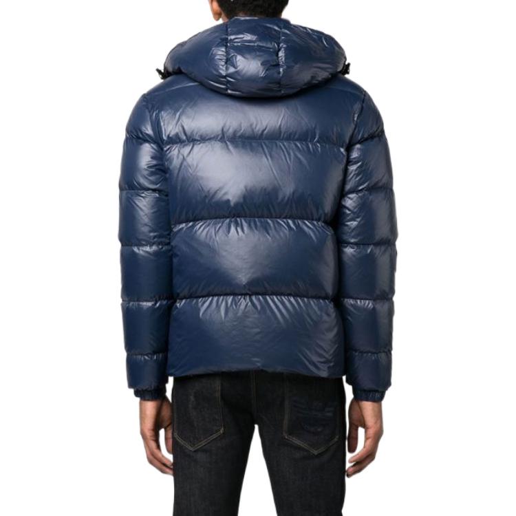 Purchase EMPORIO ARMANI EA7 FW22 Jaket Down Slim Fit Berhud Biru. 6LPB01-PNR4Z-1554