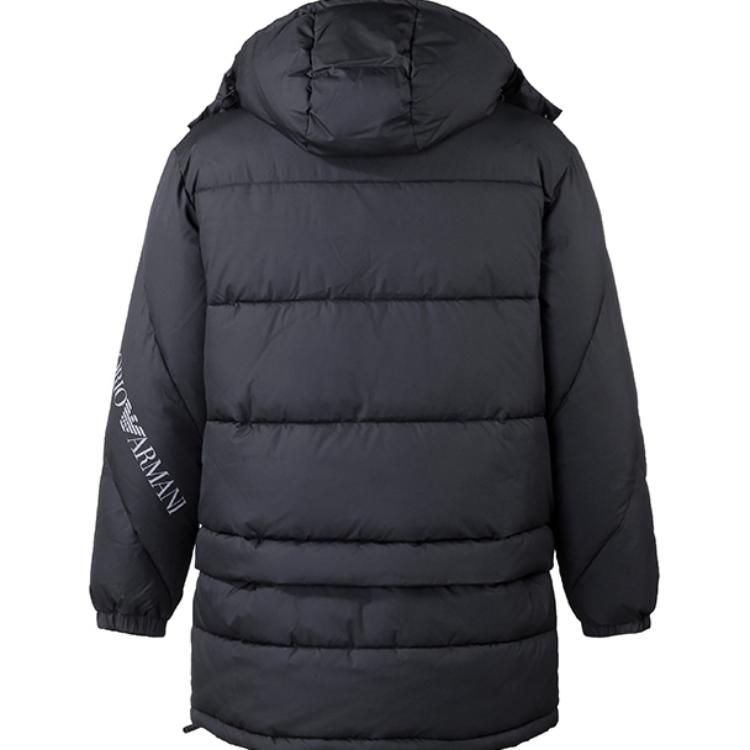 Lookbook Emporio Armani EA7 FW22 字母印花寬鬆版棉質連帽外套。 6LPK03-PNADZ-1200