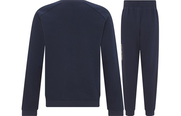 Lookbook 엠포리오 아르마니 EA7 FW22 레터 프린트 네이비 트랙수트 세트. 6LPV64-PJ07Z-554