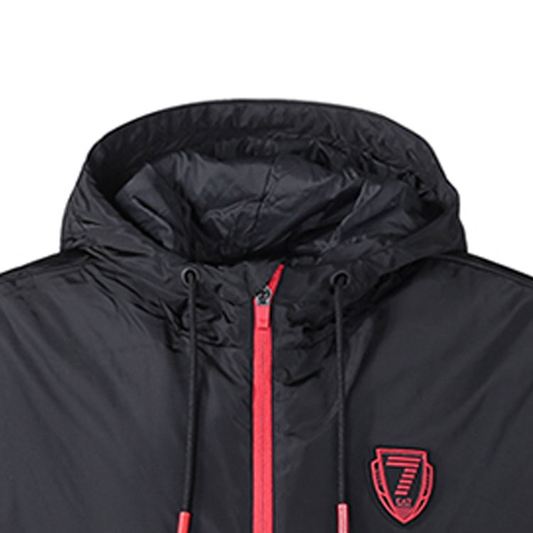 Emporio Armani EA7 FW22  Lightweight Hooded Zip Cotton Jacket Black 6LPB31-PNAGZ-1200 圖 5