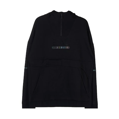 Emporio Armani EA7 FW22 Black Hoodie with Logo Print 6LPM21-PJANZ-1200