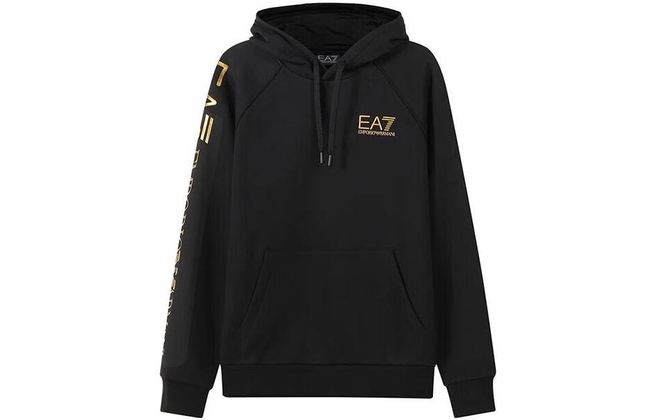 Emporio Armani EA7 FW22 Black Hoodie with Logo Print 8NPM08-PJ07Z-0203 圖 2