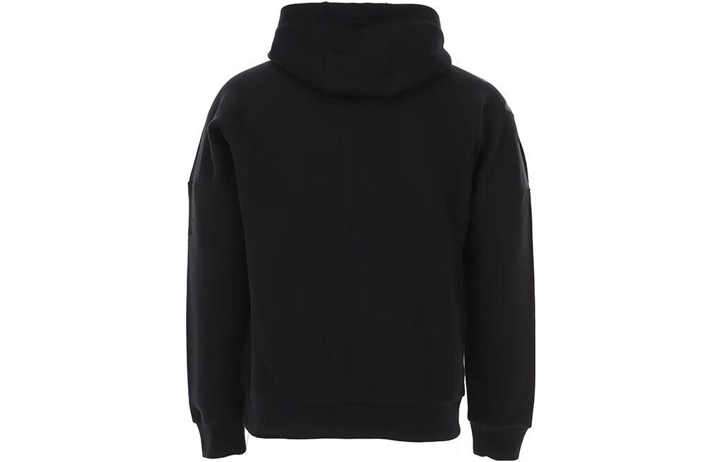 Lookbook Jaket Emporio Armani EA7 FW22 Hitam Logo Print Hoodie. 6LPM56-PJHLZ-0200