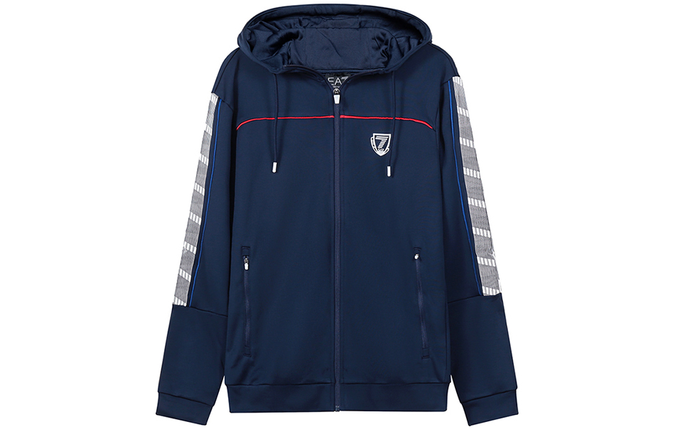 Emporio Armani EA7 FW22 Digital Print Zip Hoodie - Navy Blue 6LPM86-PJJUZ-1554 圖 2