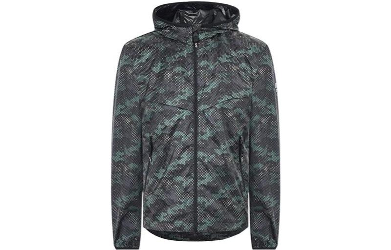 Emporio Armani EA7 FW22 Green Camouflage Zip-Up Hoodie Jacket 3HPB10-PNQ0Z-2223