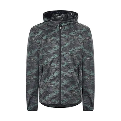 Emporio Armani EA7 FW22 Green Camouflage Zip-Up Hoodie Jacket 3HPB10-PNQ0Z-2223