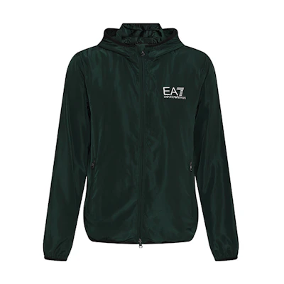 Emporio Armani EA7 FW22 Green Hoodie Jacket with Letter Print Design 8NPB04-PNN7Z-1860
