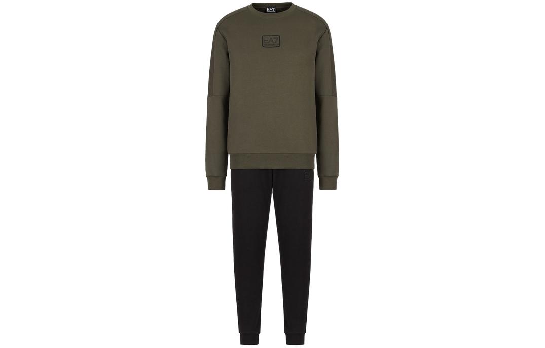 Emporio Armani EA7 FW22 Logo Print Casual Long Sleeve Sweatshirt Tracksuit Men 6LPV69-PJ07Z-28BQ