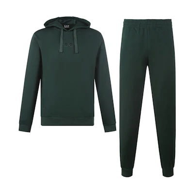 Emporio Armani EA7 FW22 Logo Print Hoodie & Sweatpants Set Men’s Dark Green 8NPV81-PJ05Z-1860