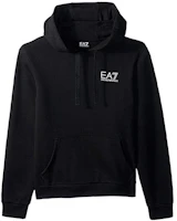 Emporio Armani EA7 FW22 Logo Print Pullover Hoodie Black 6ZPM63-PJ07Z-1200 Emporio Armani EA7 FW22 Logo Print Pullover Hoodie Black 6ZPM63-PJ07Z-1200