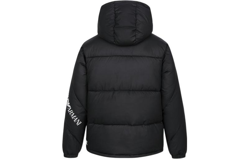 Lookbook Emporio Armani EA7 Jaket Quilted Lengan Panjang Lelaki Logo Hitam FW22 6LPB11PNADZ-1200