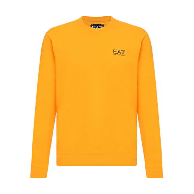Emporio Armani EA7 FW22 Orange Crewneck Straight-Fit Sweatshirt 8NPM52-PJ05Z-1629