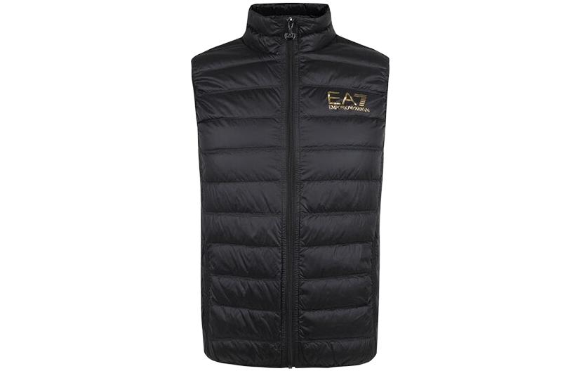 Emporio Armani EA7 FW22 Quilted Zip-Up Down Vest Black . 8NPQ01-PN29Z-00208