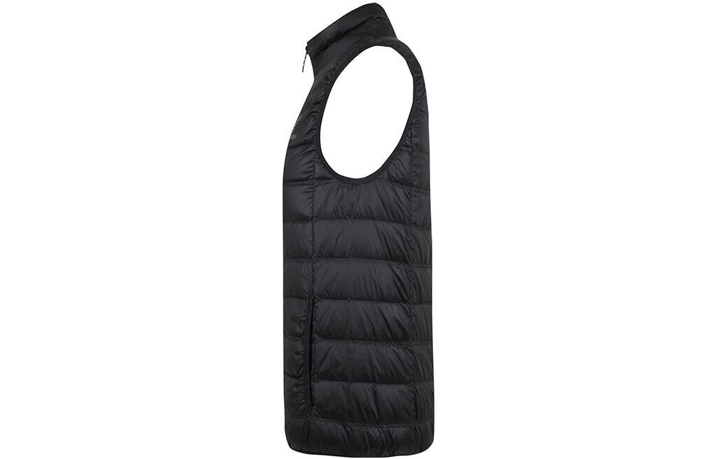 Shop Emporio Armani EA7 FW22 Quilted Zip-Up Down Vest Black . 8NPQ01-PN29Z-00208