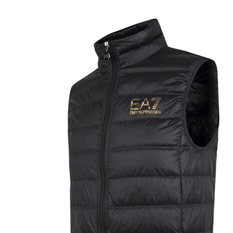 Purchase Emporio Armani EA7 FW22 Quilted Zip-Up Down Vest Black . 8NPQ01-PN29Z-00208