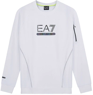 Emporio Armani EA7 FW22 白色圓領徽標印花運動衫 6LPM41-PJANZ-1100 Order Emporio Armani EA7 FW22 白色圓領徽標印花運動衫 6LPM41-PJANZ-1100