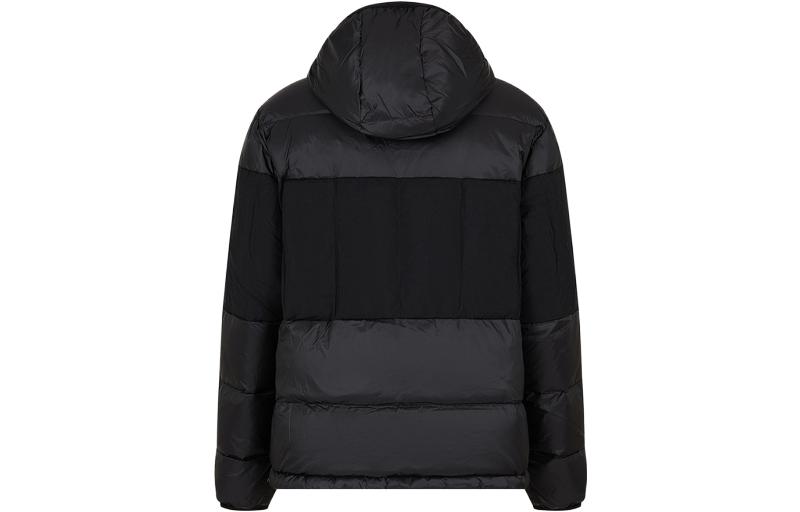 Lookbook Chaqueta Acolchada con Capucha Colorblock Negra EMPORIO ARMANI EA7 FW23. 6RPB01-PNEOZ-1200