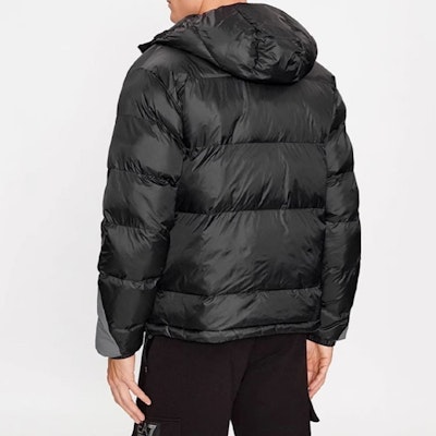 EMPORIO ARMANI EA7 FW23 黑色拼色標誌印花連帽外套. 6RPB53-PNEOZ-1200 Details for EMPORIO ARMANI EA7 FW23 黑色拼色標誌印花連帽外套. 6RPB53-PNEOZ-1200