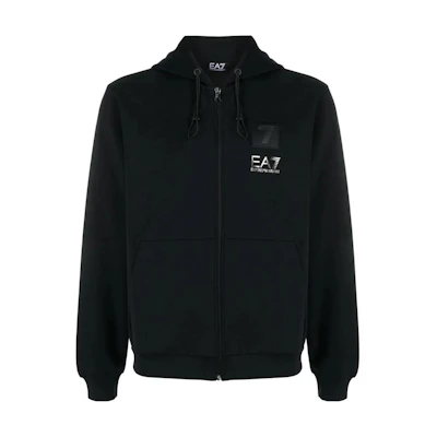 Emporio Armani EA7 FW23 Black Letter Print Sweatshirt. 6RPM87-PJGEZ-1200