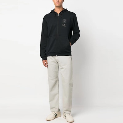 Emporio Armani EA7 FW23 黑色字母印花運動衫. 6RPM87-PJGEZ-1200 Lookbook Emporio Armani EA7 FW23 黑色字母印花運動衫. 6RPM87-PJGEZ-1200