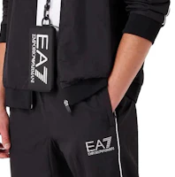 Sizing Emporio Armani EA7 FW23 黑色標誌印花休閒運動套裝. 6RPV80-PJSRZ-1200