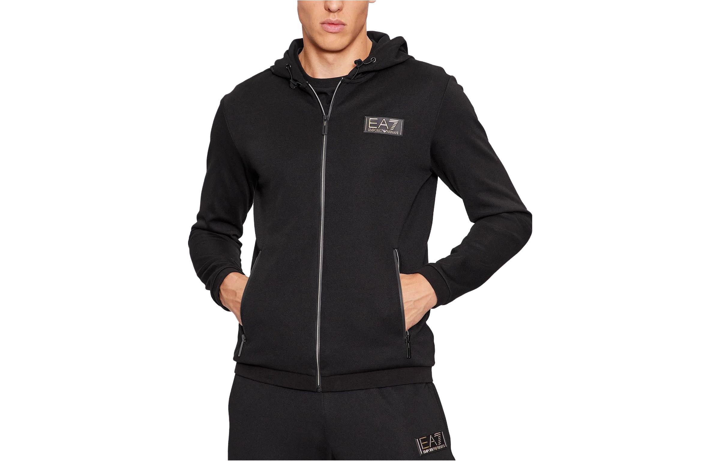 EMPORIO ARMANI EA7 FW23  Black Long-Sleeve Zip Jacket 6RPM39-PJMCZ-1200 圖 2