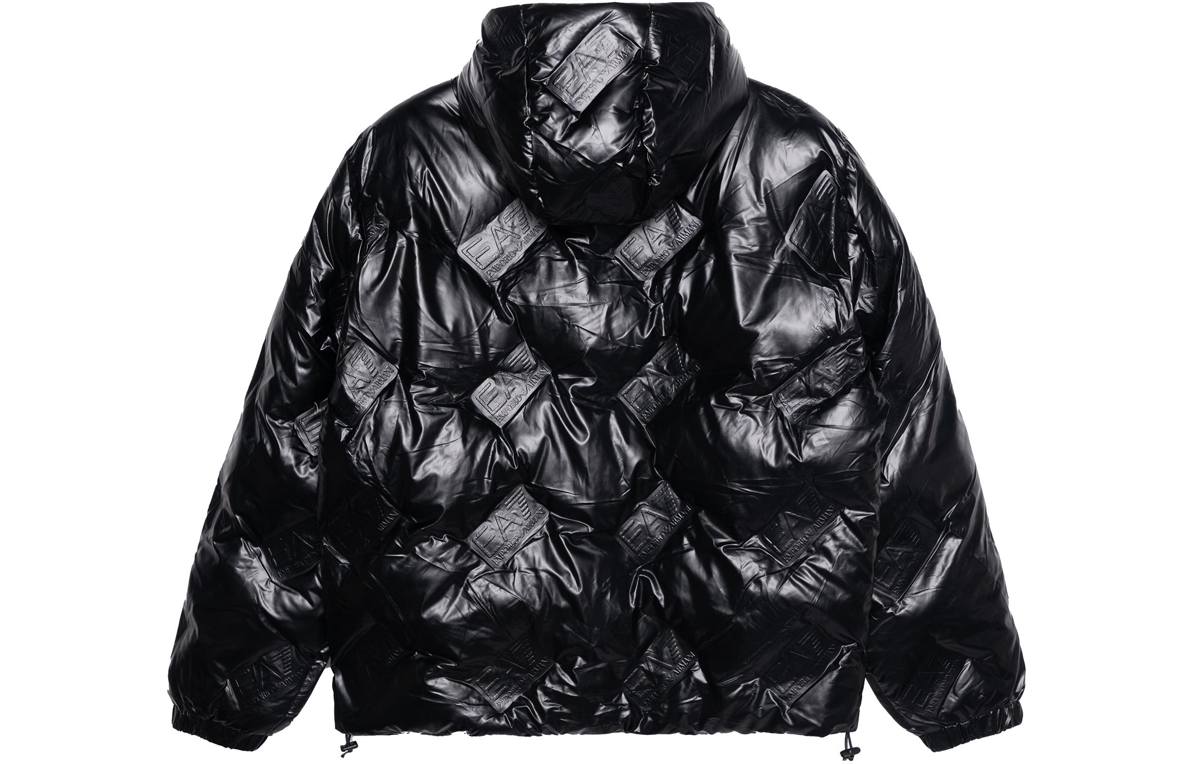 Lookbook エンポリオアルマーニ EA7 FW23 ブラック ソリッド フーディジャケット 6RPB34-PNEIZ-1200