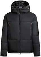 EMPORIO ARMANI EA7 FW23 Black Solid Zipper Hoodie Cotton Jacket 6RPB10-PNEEZ-1200 EMPORIO ARMANI EA7 FW23 Black Solid Zipper Hoodie Cotton Jacket 6RPB10-PNEEZ-1200