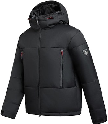 EMPORIO ARMANI EA7 FW23 黑色純棉拉鍊連帽外套 6RPB10-PNEEZ-1200 Shop EMPORIO ARMANI EA7 FW23 黑色純棉拉鍊連帽外套 6RPB10-PNEEZ-1200