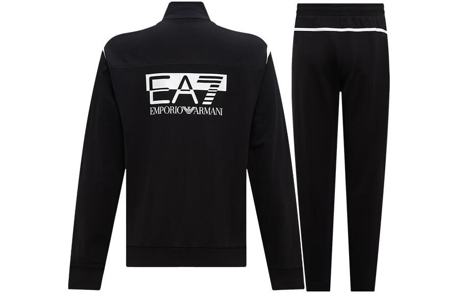 Lookbook Chándal Deportivo con Cremallera EA7 FW23 Emporio Armani Colorblock Logo. 6RPV57-PJ05Z-0200
