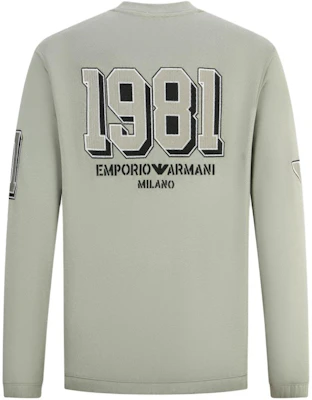 Emporio Armani EA7 FW23 Crewneck Sweatshirt dengan Logo Print. 6R1MG4-1JWPZ-0606 Details for Emporio Armani EA7 FW23 Crewneck Sweatshirt dengan Logo Print. 6R1MG4-1JWPZ-0606