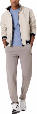 Emporio Armani EA7 FW23 Jaket Bulu Fleece Berzip dengan Cetakan Logo. 6RPB07-PN27Z-1716 1