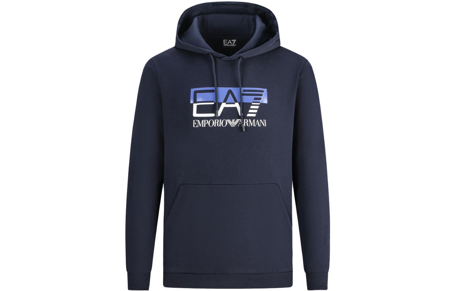 EMPORIO ARMANI EA7 FW23  Hoodie with Logo Print and Letter Design. 6RPM02-PJ07Z-1554