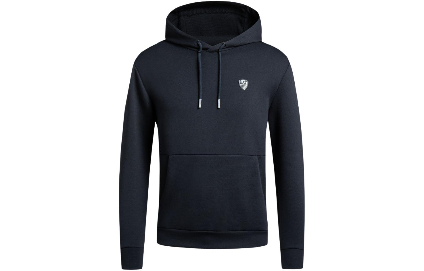 EMPORIO ARMANI EA7 FW23  Logo Drawstring Hoodie Sweatshirt. 8NPM21-PJ4EZ-1578