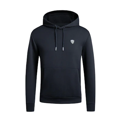 EMPORIO ARMANI EA7 FW23 Logo Drawstring Hoodie Sweatshirt. 8NPM21-PJ4EZ-1578