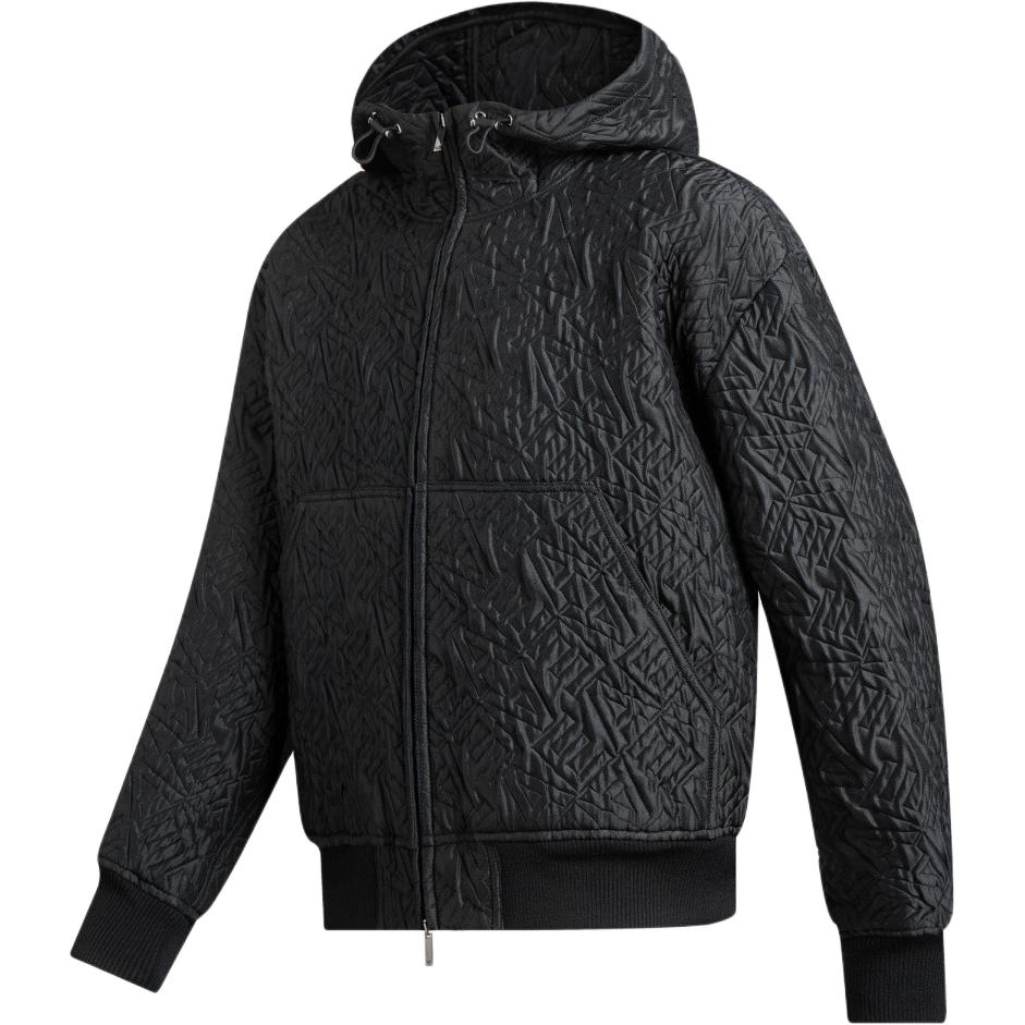 EMPORIO ARMANI EA7 FW23  Logo Embossed Hoodie Jacket Black H41R24-E1229-999 圖 4