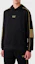 Shop Emporio Armani EA7 FW23 黑色連帽衫附標誌印花與拉鍊口袋 6RPM06-PJ16Z-0208