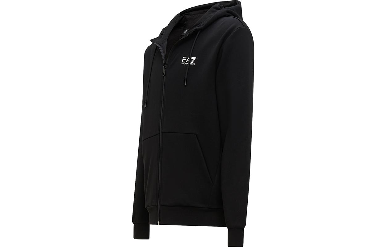 Emporio Armani EA7 FW23 Black Hoodie Zip-Up Casual Jacket 6RPM03-PJ07Z-0200 圖 4